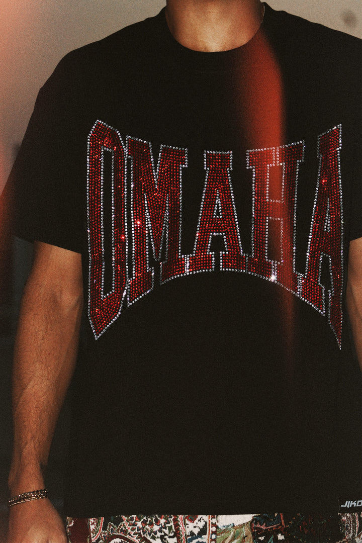 OMAHA Rhinestone Tee