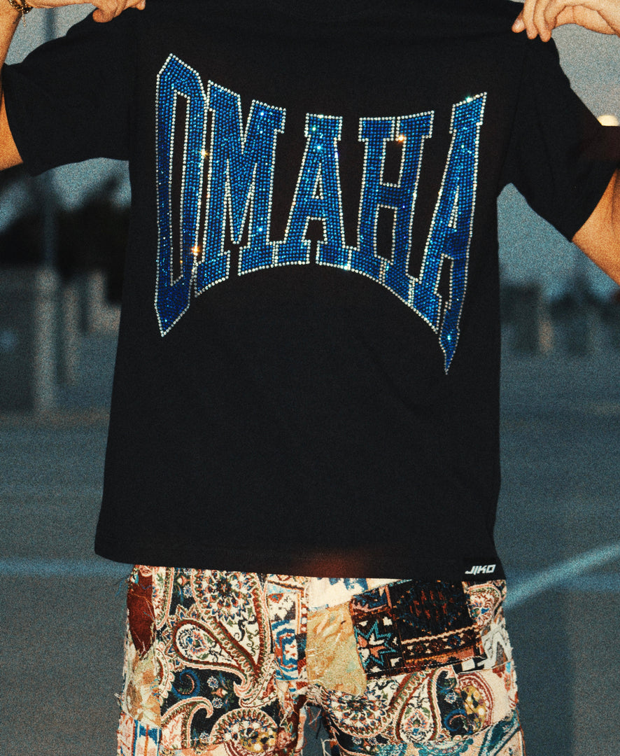 OMAHA Rhinestone Tee